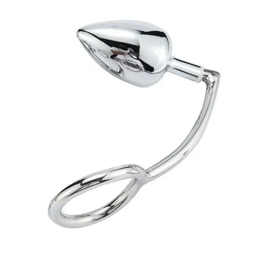 Anal Hooks 4663 Stainless Anal with Hook Steel Set Cock Ring DiscreetChoice 0804